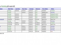 Lance main job monitoring page