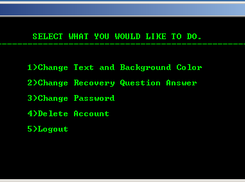 Customizable Features for the user