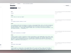 Viewing chatbot interactions through Langfuse Sessions