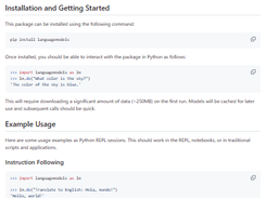 Language Models Screenshot 1