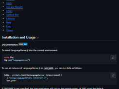 LanguageServer.jl Screenshot 1