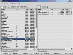 The GUI on the client side.