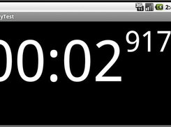 In-vehicle phone (android) running lap time.
