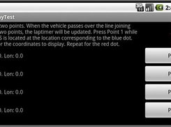 Setting finish/start line for automatic timing.