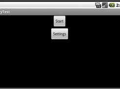 Start screen of phone (android) program.