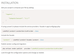 LaraCart Screenshot 1