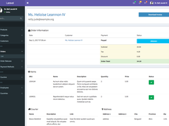 Admin order detail page