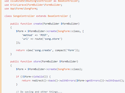 Laravel 5 form builder Screenshot 1