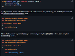 Laravel Binary UUIDs Screenshot 1