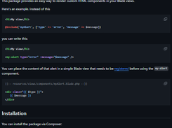 Laravel Blade X Screenshot 1