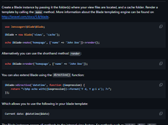 Laravel Blade Screenshot 1