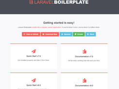 Laravel Boilerplate Screenshot 1