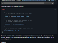 Laravel Cookie Consent Screenshot 1