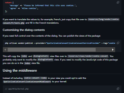 Laravel Cookie Consent Screenshot 2