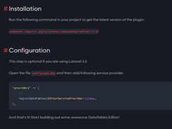 Laravel DataTables Editor Plugin Screenshot 1