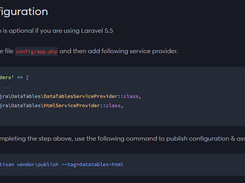 Laravel DataTables Html Plugin Screenshot 1