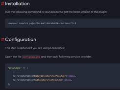 Laravel DataTables Buttons Plugin Screenshot 1