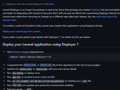 Laravel Deployer Screenshot 1