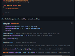 Laravel Eloquent Translatable Screenshot 1