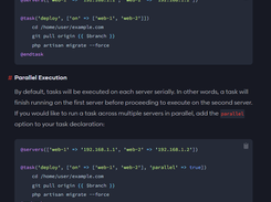 Laravel Envoy Screenshot 1