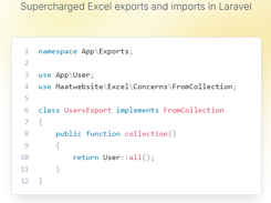 Laravel Excel Screenshot 1