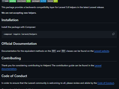 Laravel Helpers Screenshot 1
