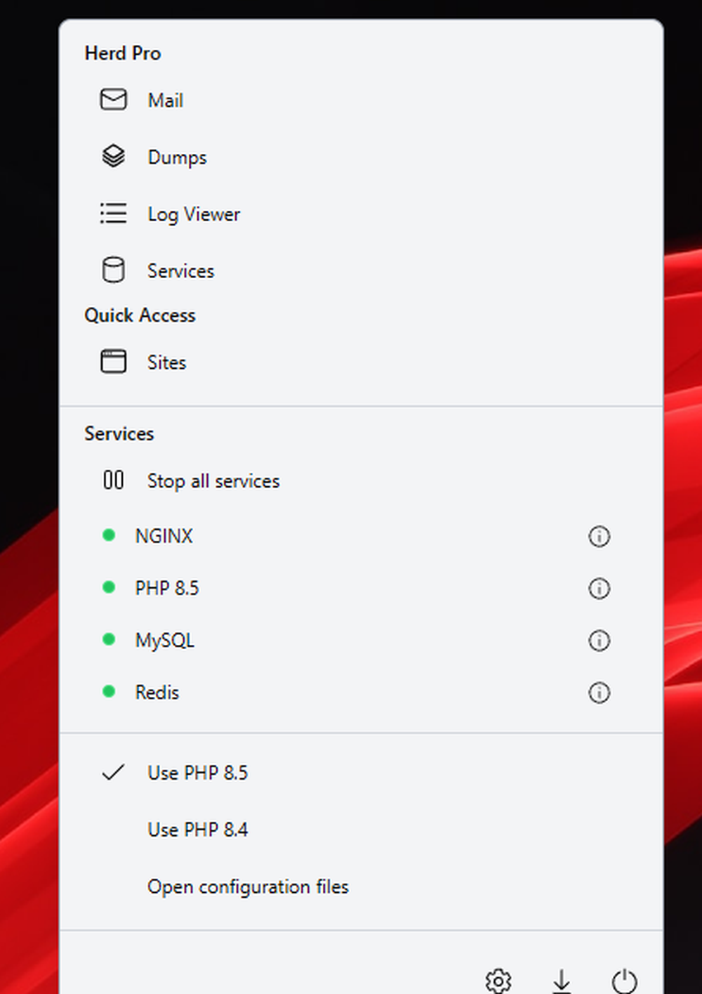 Laravel Herd Screenshot 1