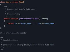 Laravel IDE Helper Generator Screenshot 2