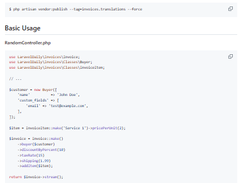 Laravel Invoices Screenshot 1