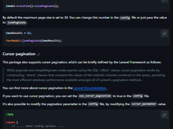 Laravel JSON API Paginate Screenshot 1