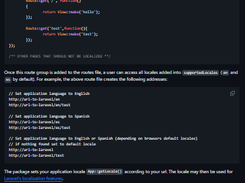 Laravel Localization Screenshot 1