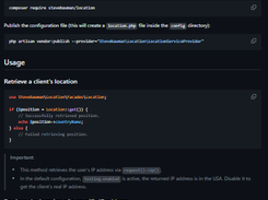 Laravel Location Screenshot 1