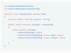 Laravel Model States Screenshot 1