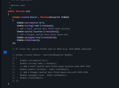 Laravel MySQL Spatial extension Screenshot 1