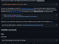 Laravel Packager Screenshot 1