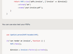 Laravel PDF Screenshot 1