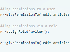 Laravel permission Screenshot 1