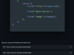 Laravel Restify Screenshot 1