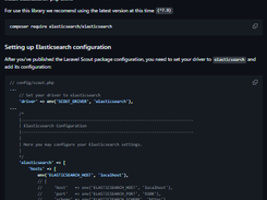 Laravel Scout Elasticsearch Driver Screenshot 1