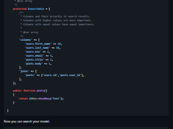 Laravel Searchable Screenshot 1