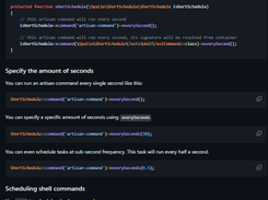 Laravel Short Schedule Screenshot 1