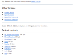 Laravel Tips Screenshot 1
