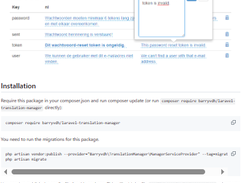 Laravel Translation Manager Screenshot 1