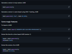 Laravel UUID Screenshot 1