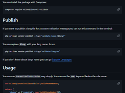 Laravel Validate Screenshot 1