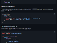 Laravel Vue i18n Screenshot 1