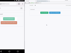 Laravel Web Push Notifications Demo Screenshot 1