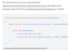 Laravel Welcome Notification Screenshot 1
