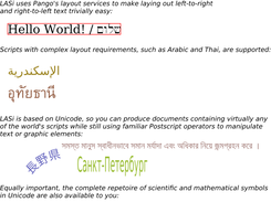 Sample Encapsulated PostScript output created by libLASi