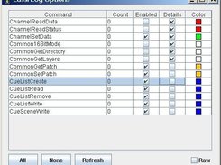 Configure log of commands sent to Lanbox by Lassi or LCEdit+
